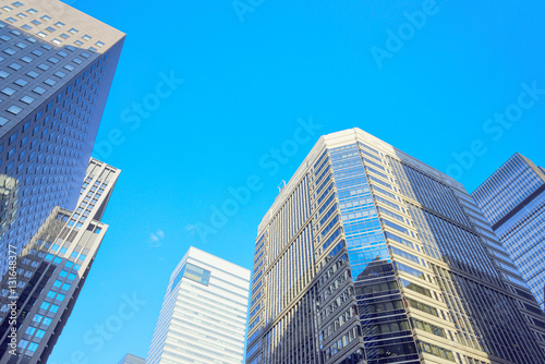 High-rise buildings of fine weather -  Otemachi   Tokyo  Japan