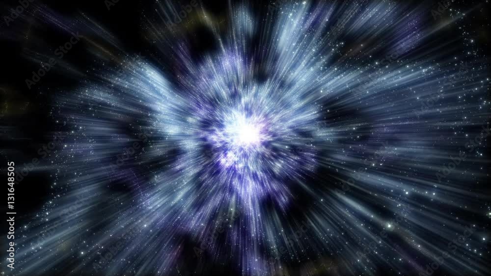 Flying through star fields in space (Loop).