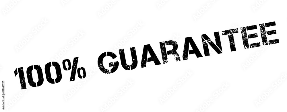 Fototapeta premium 100 percent guarantee rubber stamp