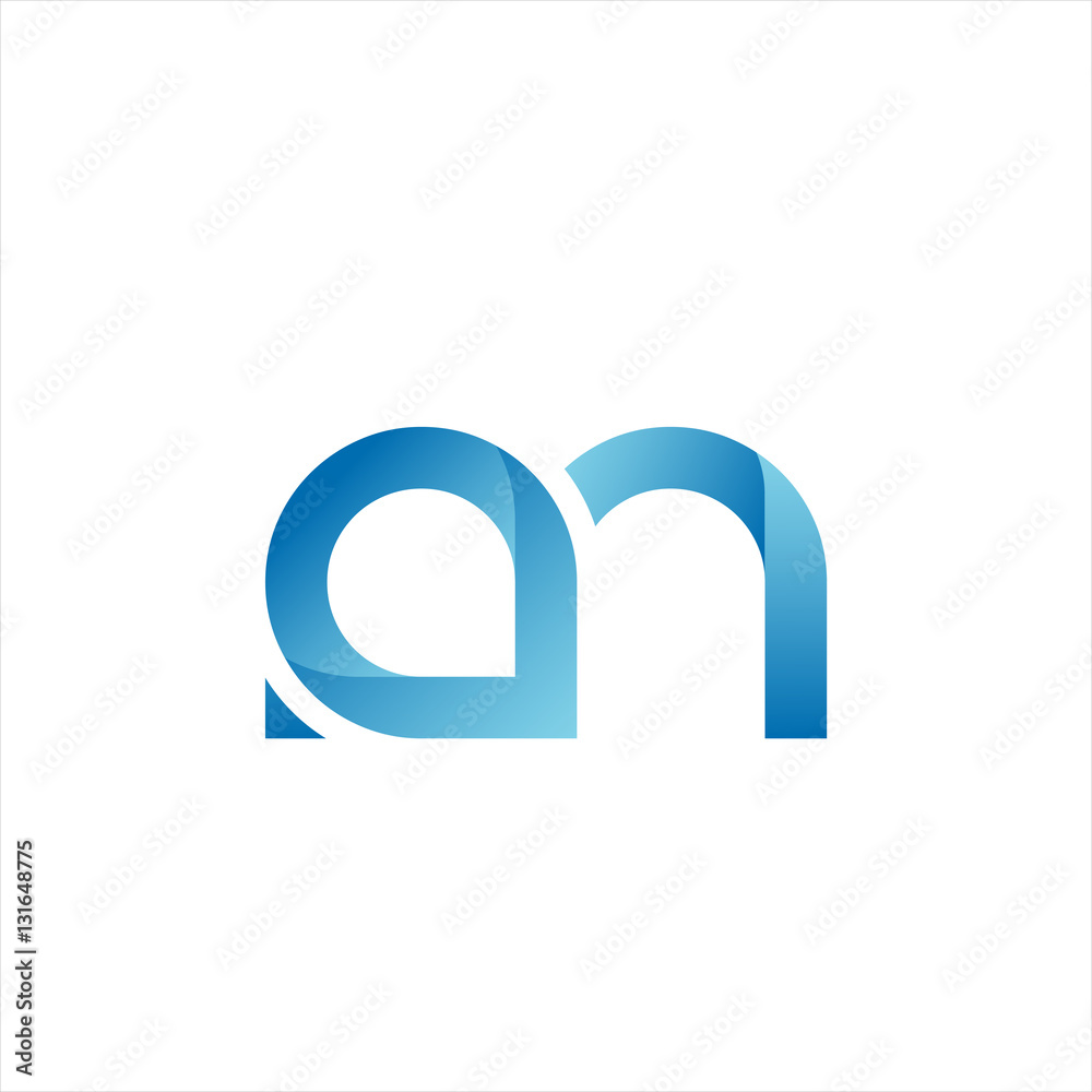 Vector A N letter logo template Vector A N letter logo template
