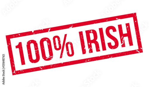 100 percent irish rubber stamp