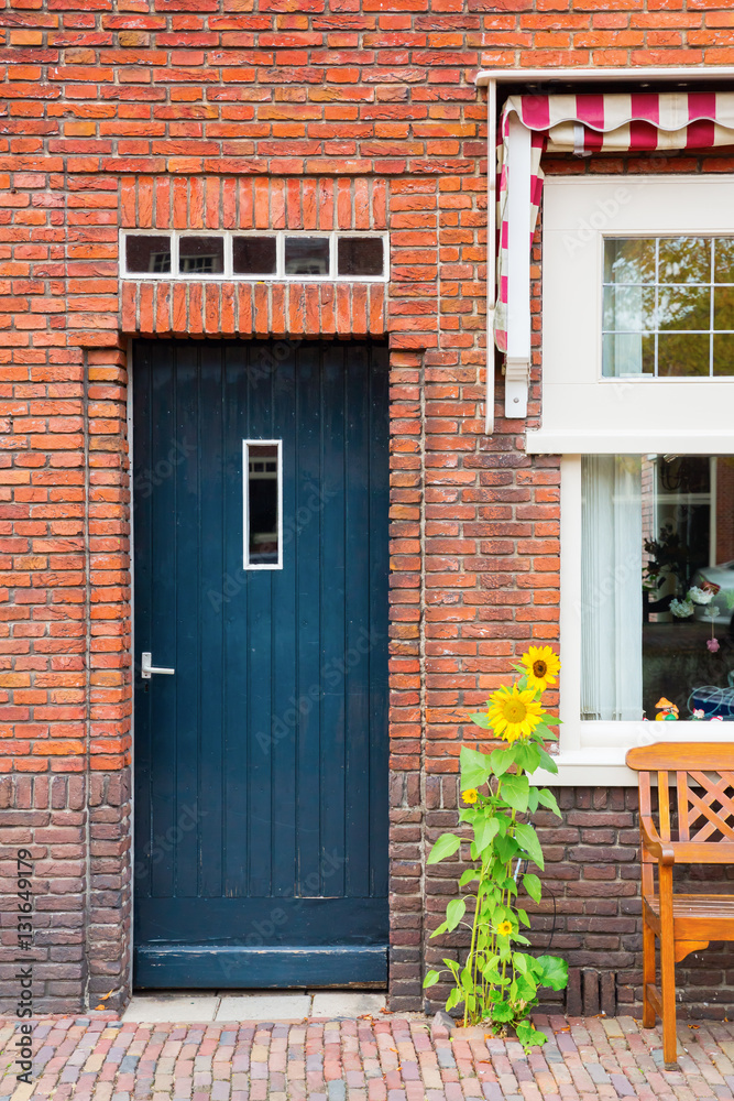 Fototapeta premium house door in Hoorn, Netherlands