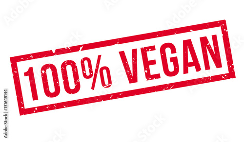 100 percent vegan rubber stamp