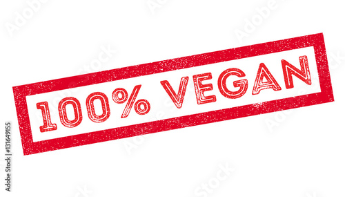 100 percent vegan rubber stamp