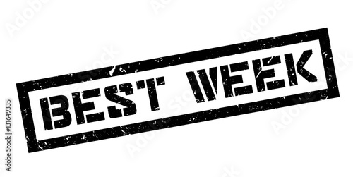 Best week rubber stamp