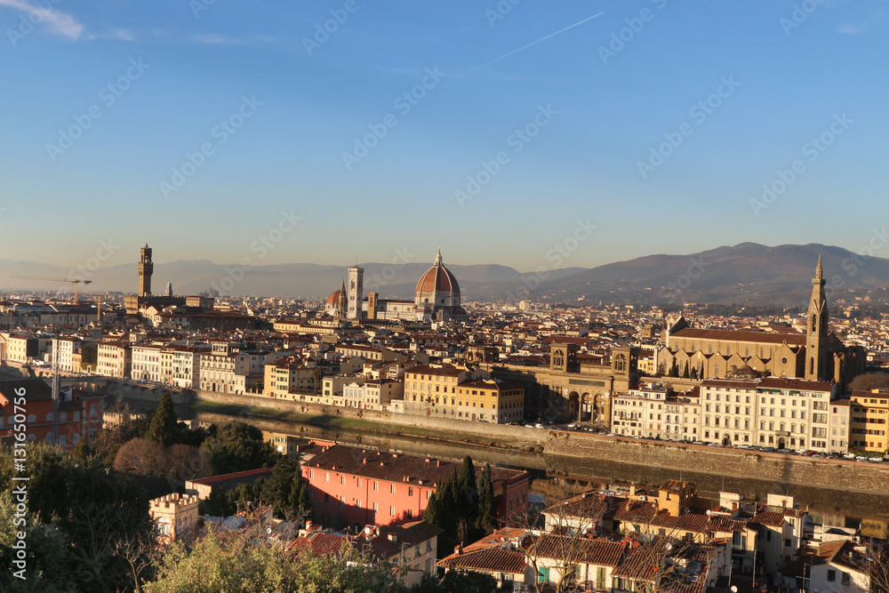 Florence Duomo and city skyline, Florence, Italy