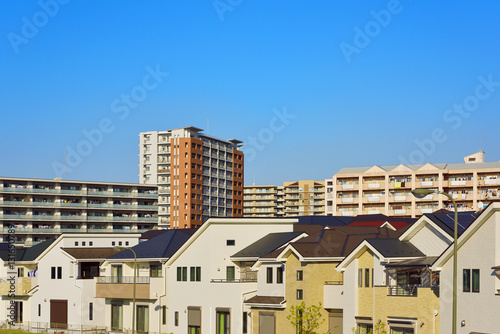 Photography Japan's residential area, suburbs of Tokyo