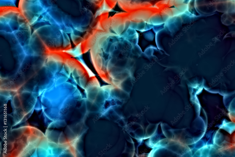 Obraz premium Digital art illustration of serotonin