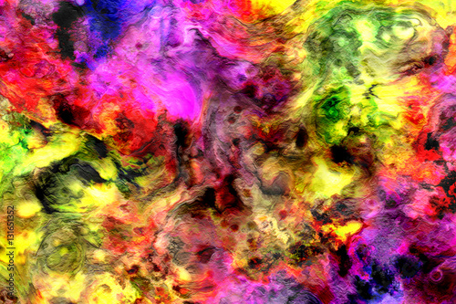 Visual full of colors representation a mind and thoughts  abstract background  digital art work.