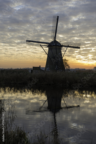 windmill in Kinderdijk Holland