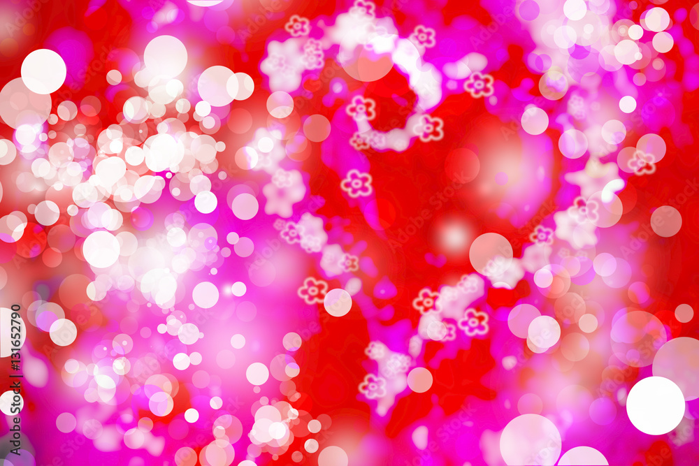 Hearts Bokeh background allover desing with lights and brillance fun abstract background