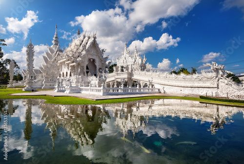 White Temple in  northern Thailand photo
