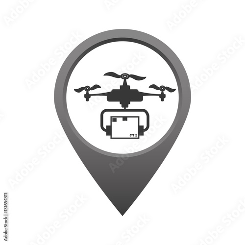 Drone robot technology icon vector illustration graphic design