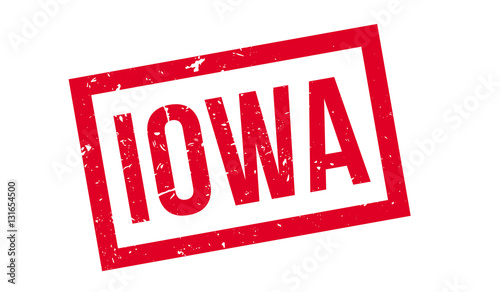 Obraz na płótnie Iowa rubber stamp