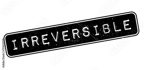 Irreversible rubber stamp