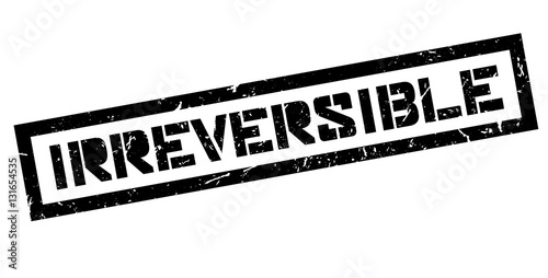 Irreversible rubber stamp