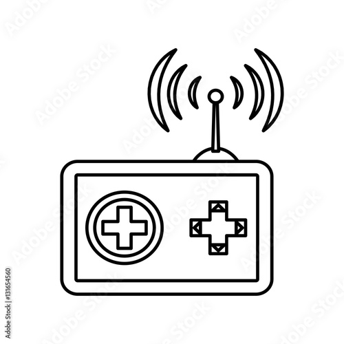 Drone remote control icon vector illustration graphic design