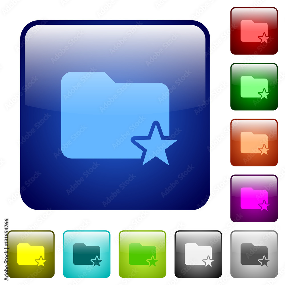 Rank folder color square buttons