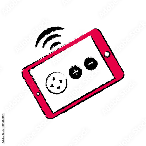 Drone remote control icon vector illustration graphic design