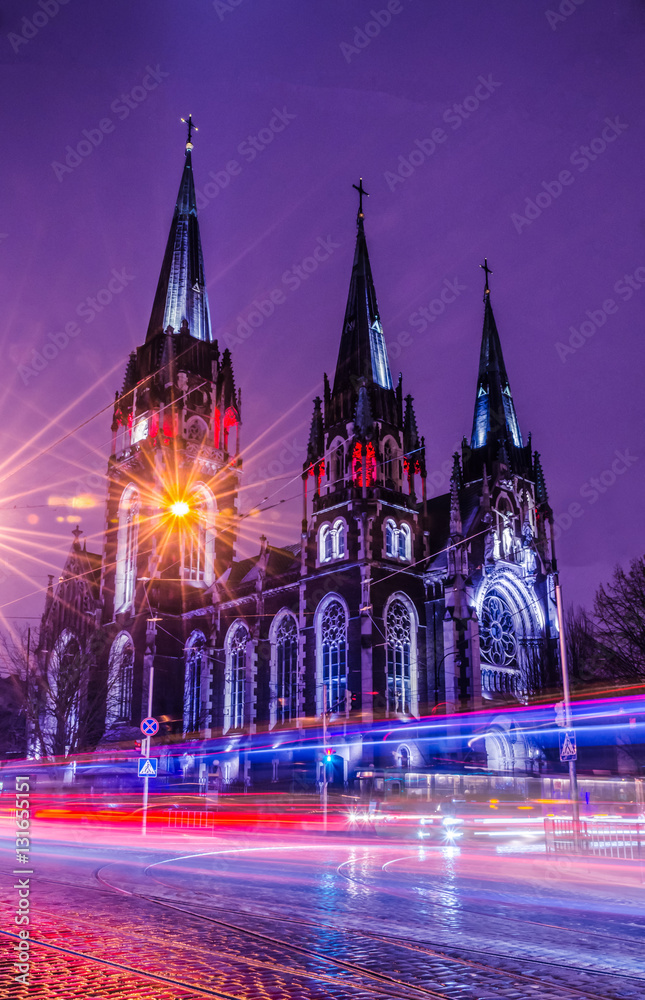Fototapeta premium Neo Gothic style cathedral