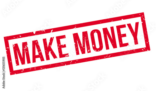 Make Money rubber stamp