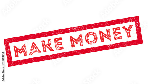 Make Money rubber stamp