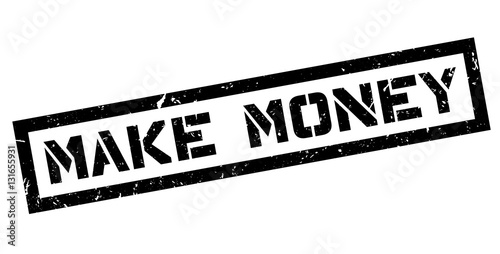 Make Money rubber stamp