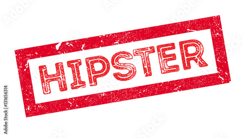Hipster rubber stamp