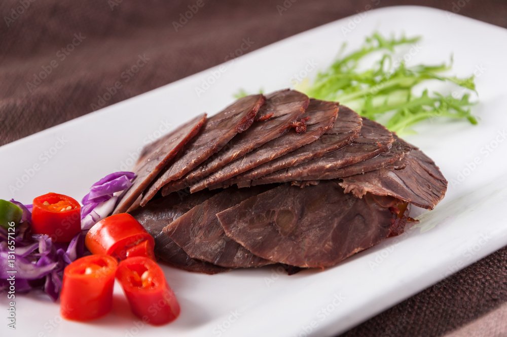 Chinese style smoked beef Chinese style smoked beef