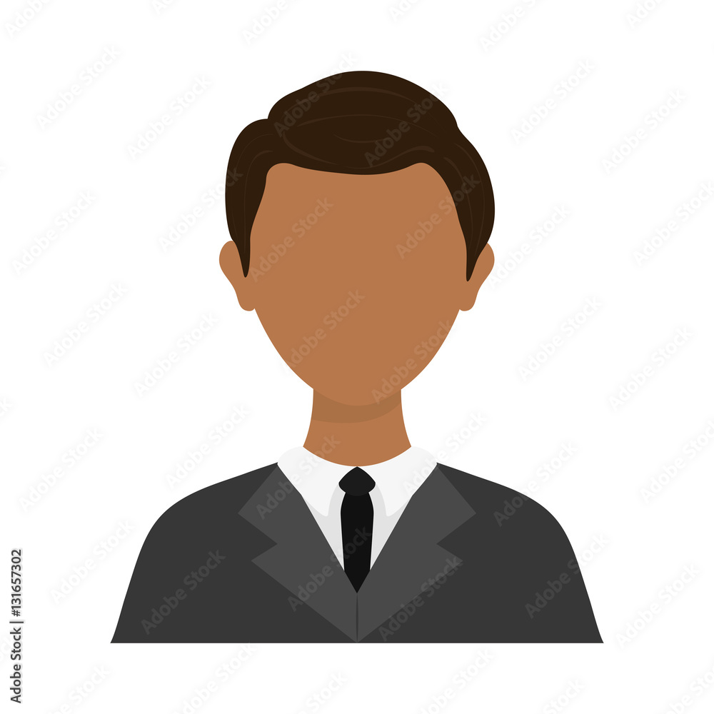 Businessman executive Profile icon vector illustration graphic design
