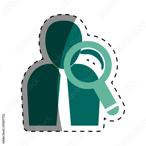 Businessman executive pictogram icon vector illustration graphic design