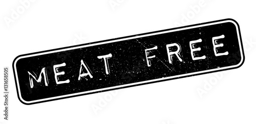 Meat Free rubber stamp