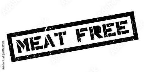 Meat Free rubber stamp