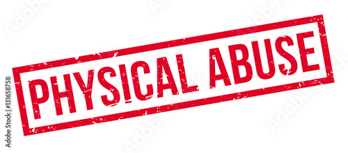 Physical Abuse rubber stamp