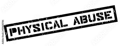 Physical Abuse rubber stamp