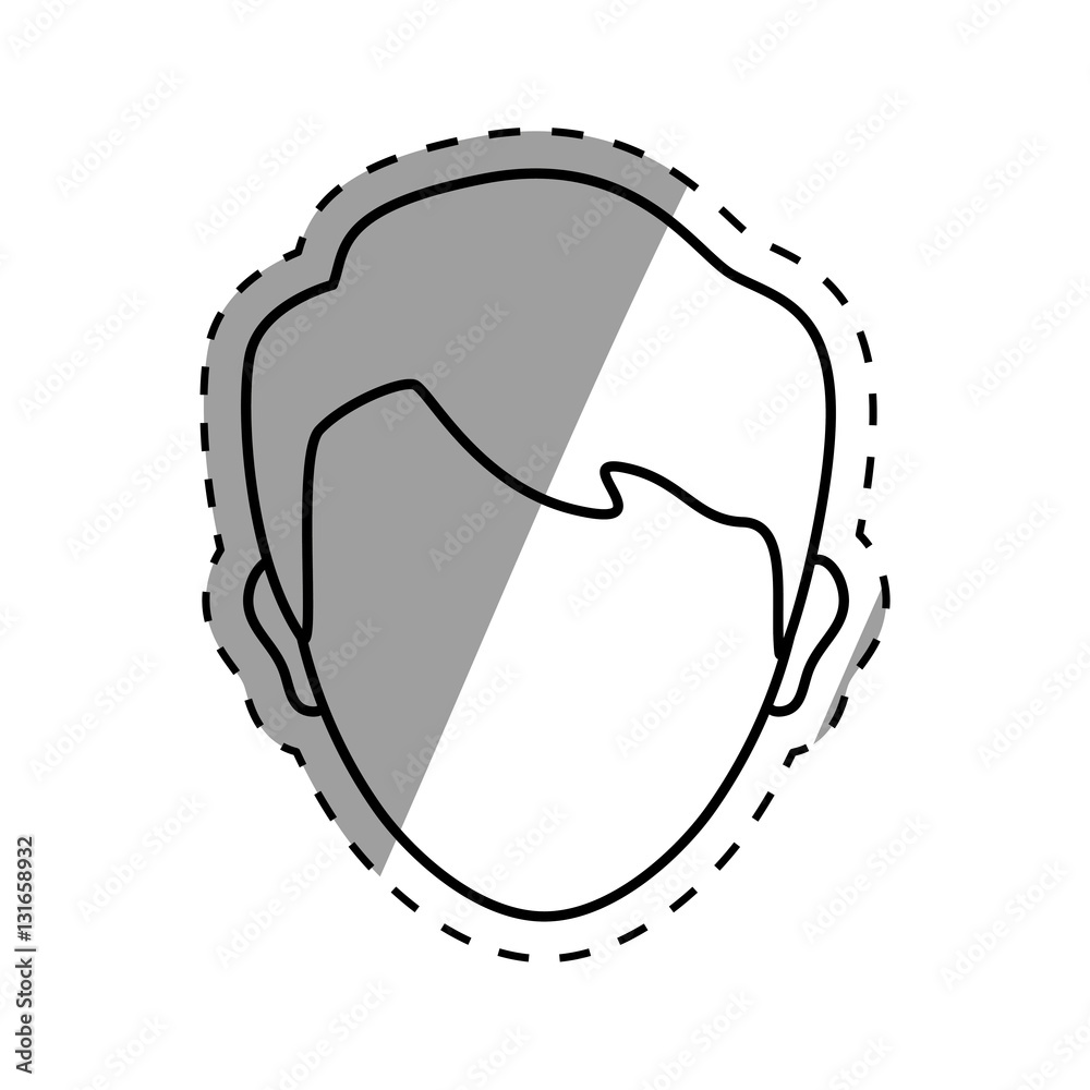 Man faceless head icon vector illustration graphic design Man faceless head icon vector illustration graphic design