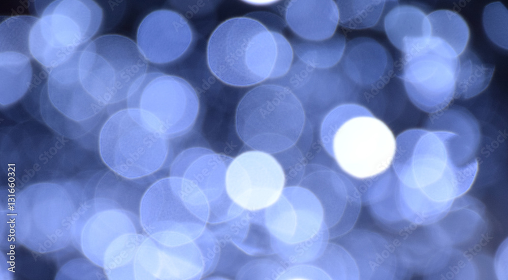 The blurry  blue lights  background