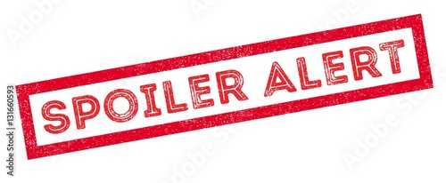 Spoiler Alert rubber stamp