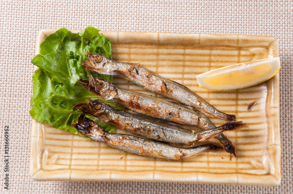 Japanese grilled capelin Japanese grilled capelin