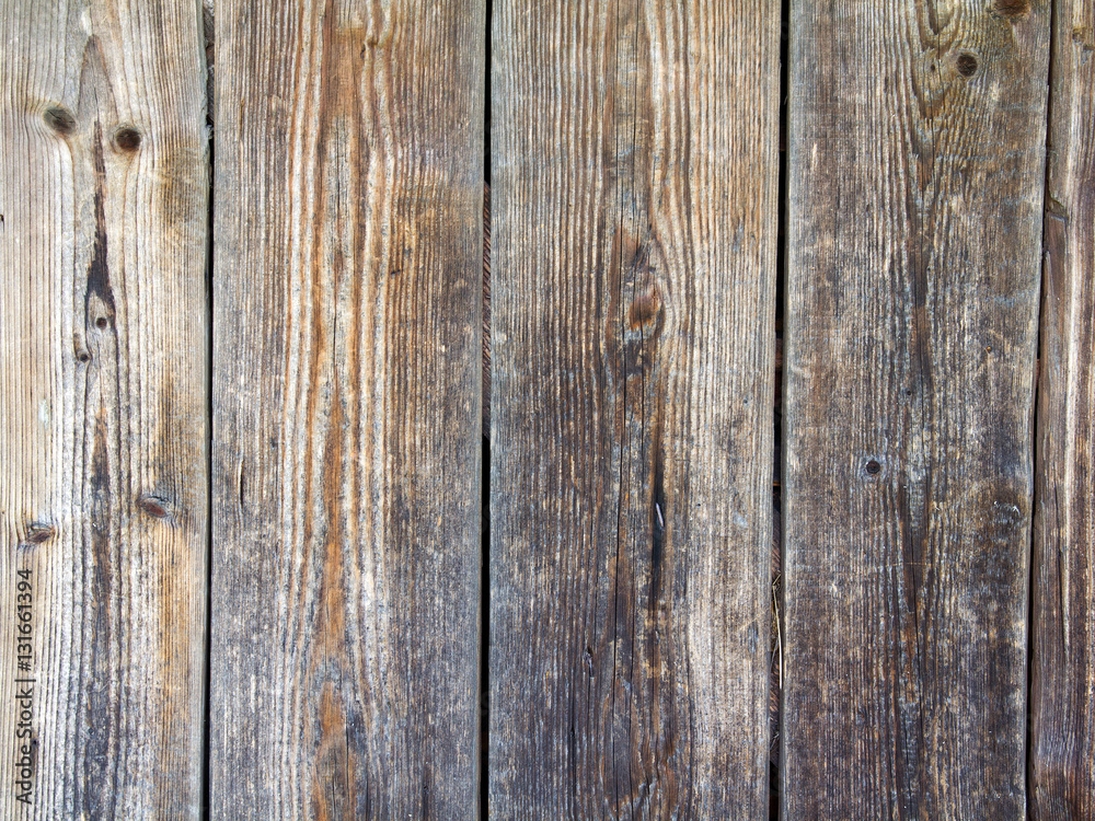 Naklejka premium closeup of an old wooden plank texture for background