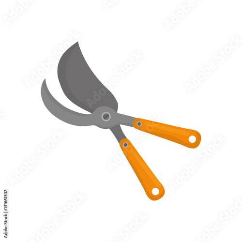 shears gardening tool icon vector illustration graphic design