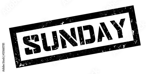 Sunday rubber stamp