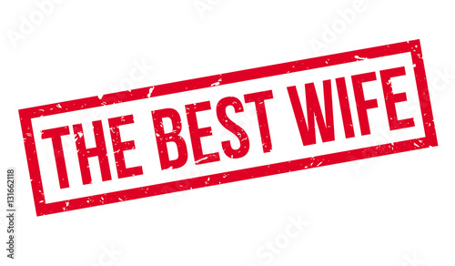 The Best Wife rubber stamp