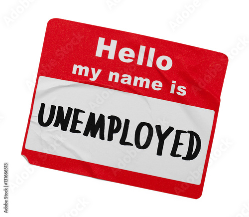 Unemployed Name Tag
