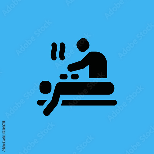 masseur icon. flat design