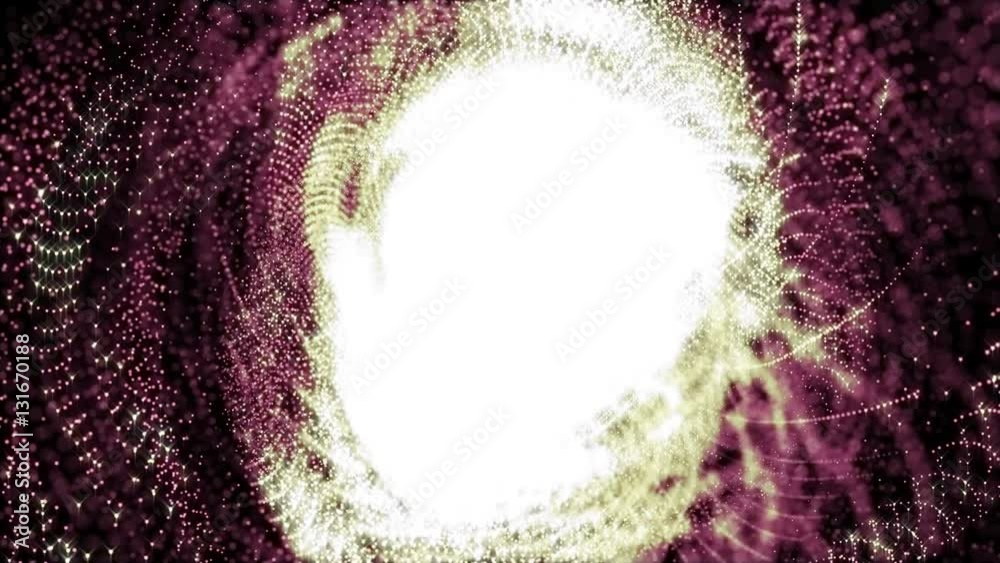 4k Moving purpure particles background