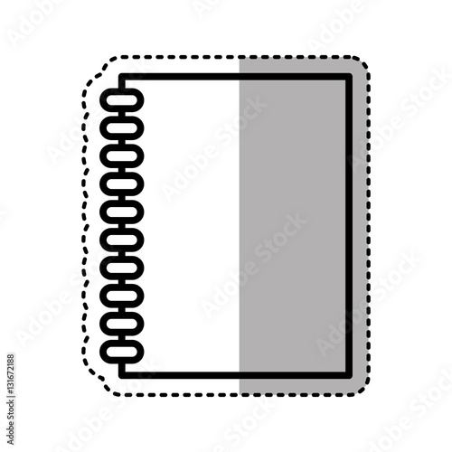 note book library isolated icon vector illustration design