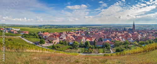 Panoramic view of  Dambach la Ville, Alsace, France