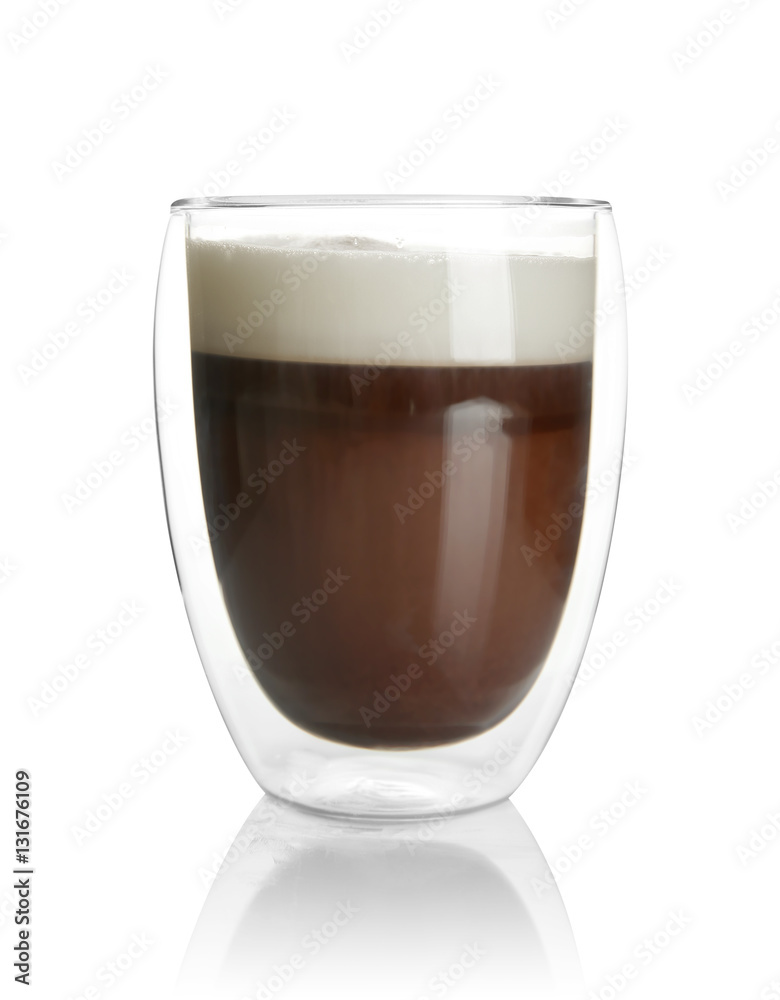 Cup of coffee on white background Cup of coffee on white background