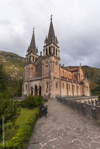 Sanctuary of Covadonga (Asturias, Spain).